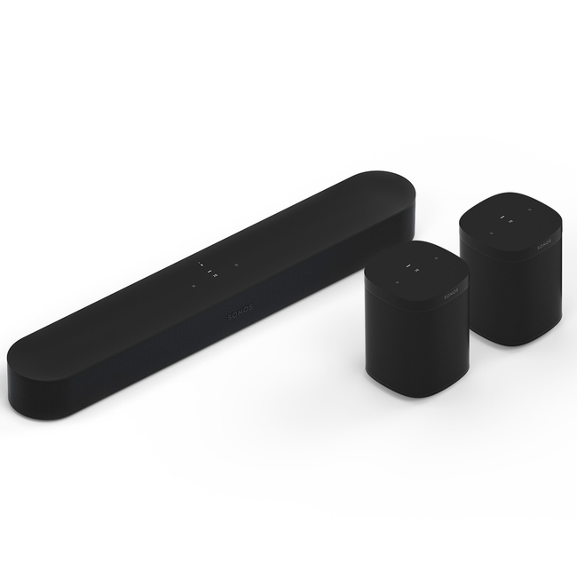 Sonos Beam 5.0 Surround Set  Beam Gen2 + 2xOne SL - Black