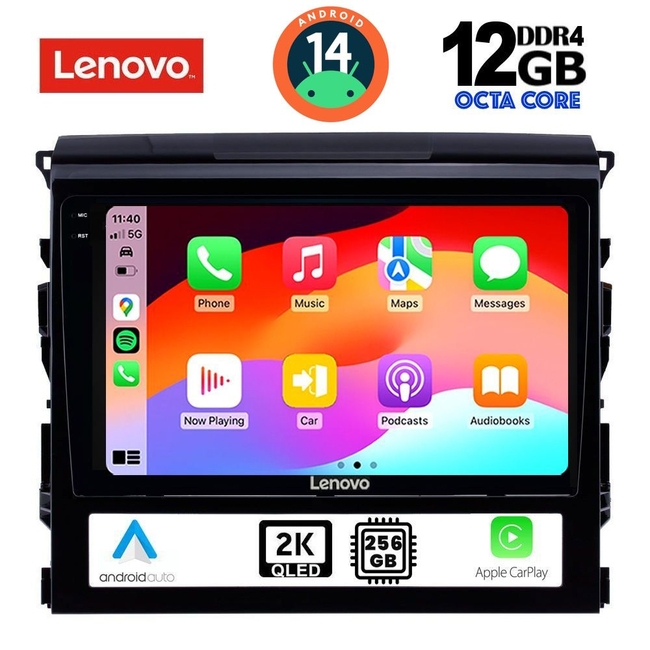 LENOVO SSZ 12725_CPA (9inc) MULTIMEDIA TABLET for TOYOTA LANDCRUISER mod. 2016-2019