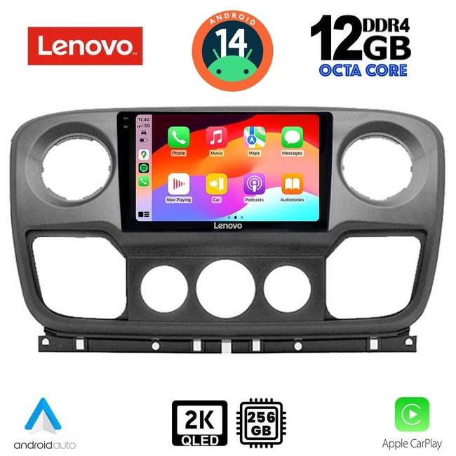LENOVO SSZ 12463_CPA (10inc) MULTIMEDIA TABLET for NISSAN NV400 - OPEL MOVANO - RENAULT MASTER mod. 2010-2020
