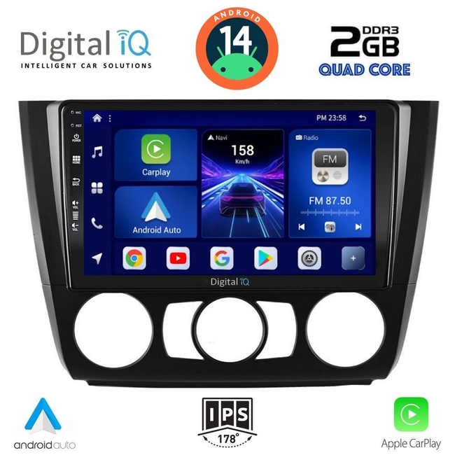 DIGITAL IQ BXC 3040_CPAA A/C (9inc) MULTIMEDIA TABLET for BMW S.1 E81-82-87-88 mod. 2004-2013