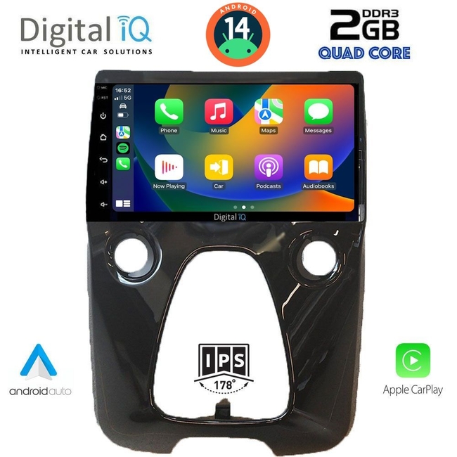 DIGITAL IQ RSB 1708_CPA A/C (10inc) MULTIMEDIA TABLET for CITROEN C1-PEUGEOT 108-TOYOTA AYGO mod. 2014>