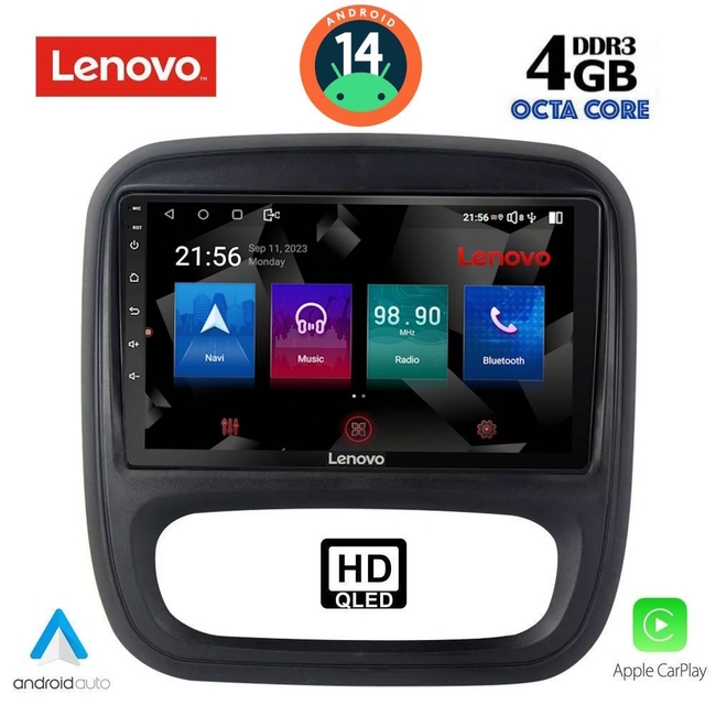 LENOVO SSX 9499_CPA (9inc) MULTIMEDIA TABLET for OPEL VIVARO – RENAULT TRAFIC – FIAT TALENDO – NISSAN NV 300 mod. 2014&gt;