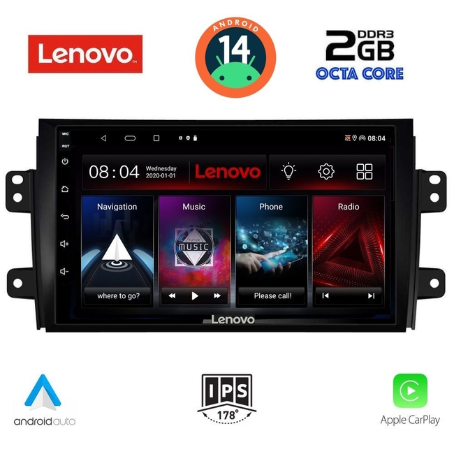 LENOVO LVF 5688_CPA (9inc) MULTIMEDIA TABLET for FIAT SEDICI – SUZUKI SX4 mod. 2005-2013