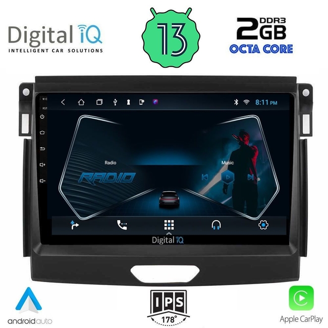 DIGITAL IQ RTC 5173_CPA (9inc) MULTIMEDIA TABLET for FORD RANGER mod. 2018&gt;