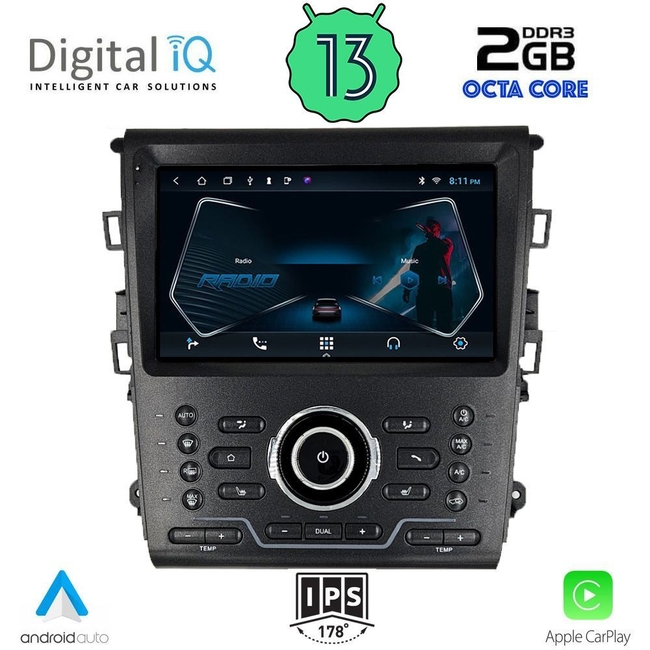 DIGITAL IQ RTC 5164_CPA CLIMA (9inc) MULTIMEDIA TABLET for FORD MONDEO mod. 2014>