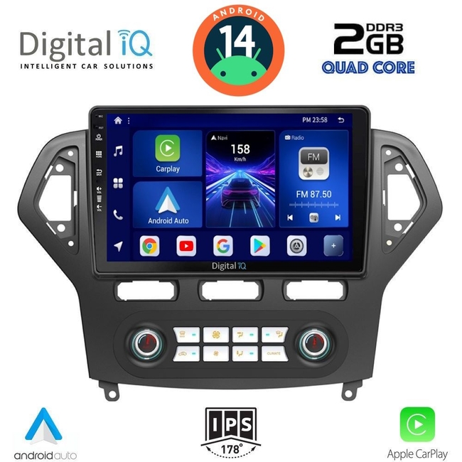 DIGITAL IQ BXC 3162_CPAA CLIMA (10inc) MULTIMEDIA TABLET for FORD MONDEO mod. 2007-2011