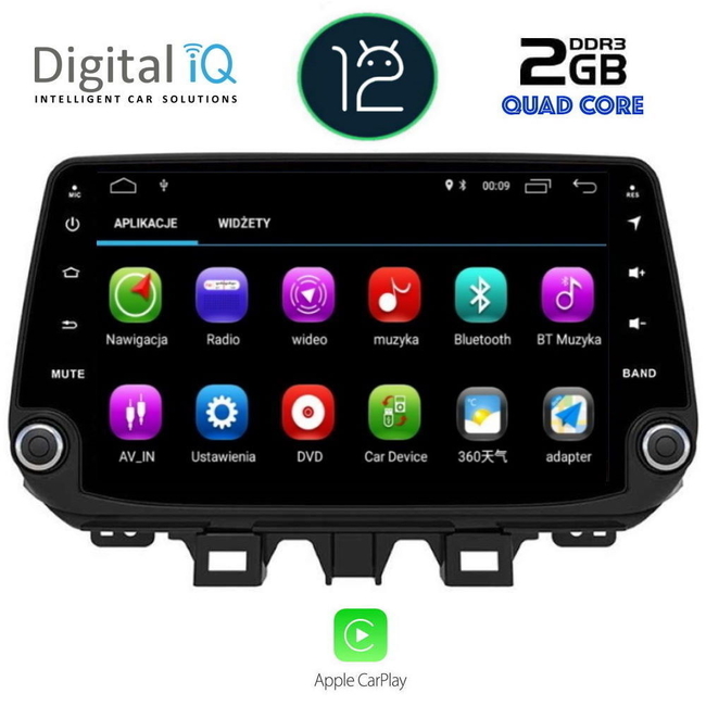 DIGITAL IQ MSM 336_CP (9'' DECK) MULTIMEDIA SYSTEM for  HYUNDAI TUSCON mod.  2019>