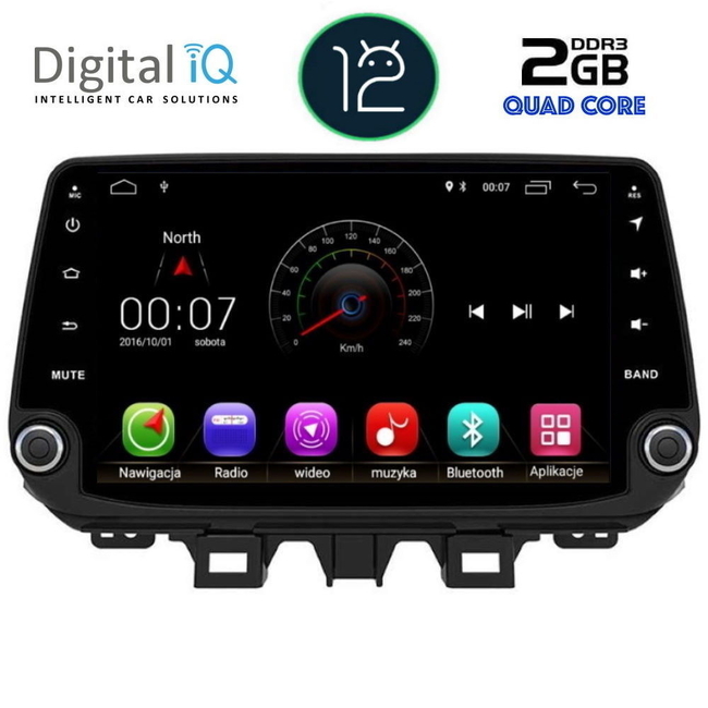 DIGITAL IQ X336M_GPS (9'' DECK) MULTIMEDIA SYSTEM for  HYUNDAI TUSCON mod.  2019&gt;