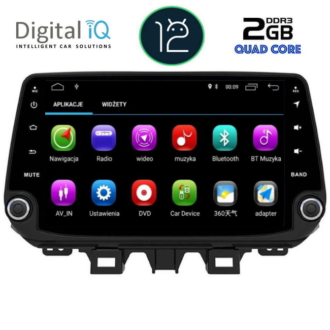 DIGITAL IQ X336M_GPS (9'' DECK) MULTIMEDIA SYSTEM for  HYUNDAI TUSCON mod.  2019>