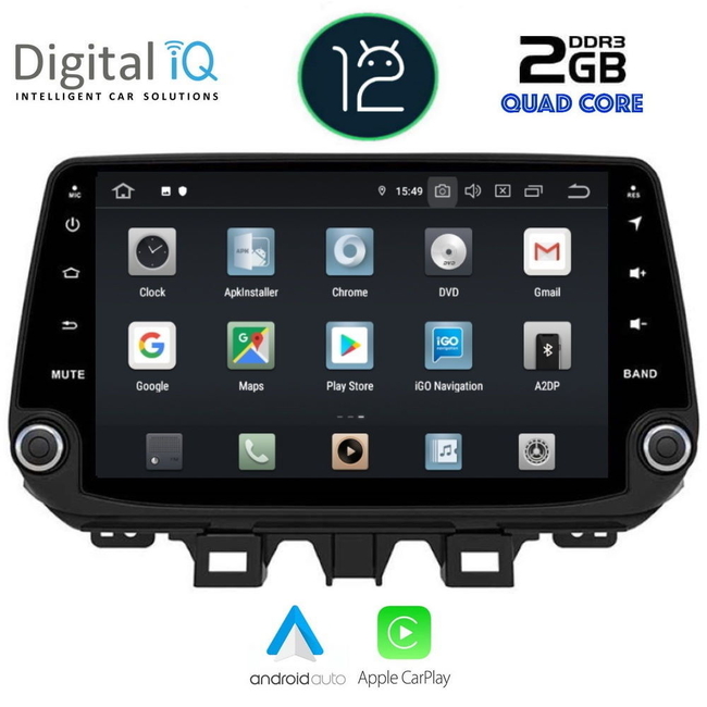 DIGITAL IQ X436_GPS (9'' DECK) MULTIMEDIA SYSTEM for  HYUNDAI TUSCON mod.  2019>