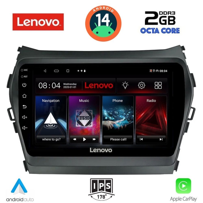 LENOVO LVF 5238_CPA (9inc) MULTIMEDIA TABLET for HYUNDAI IX45 mod. 2013-2017