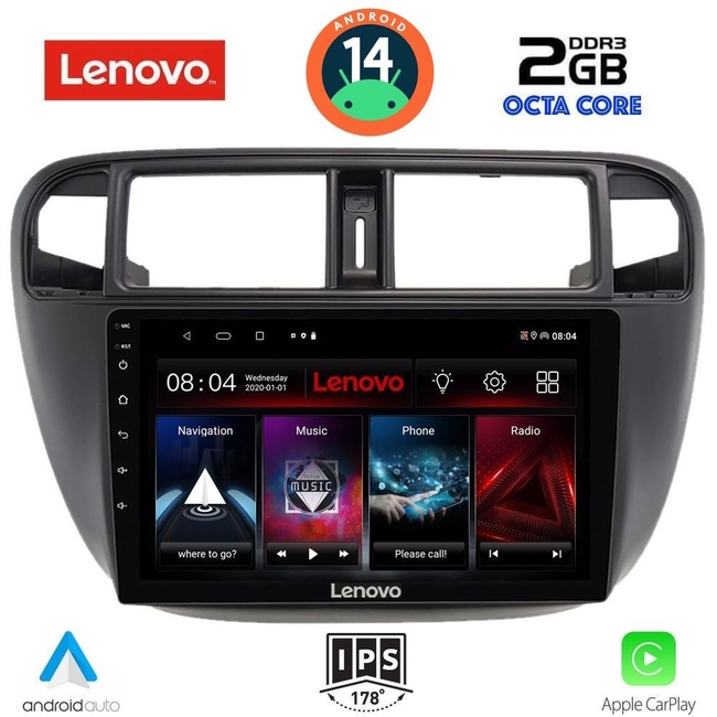 LENOVO LVF 5186_CPA A/C (9inc) MULTIMEDIA TABLET for HONDA CIVIC mod. 1995-2001