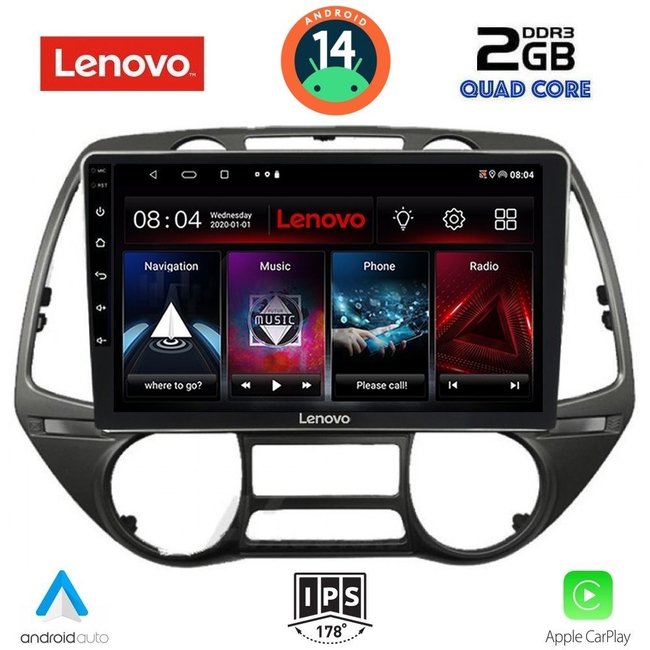 LENOVO LVD 2226_CPA  (9inc) MULTIMEDIA TABLET for HYUNDAI i20 mod. 2008-2013