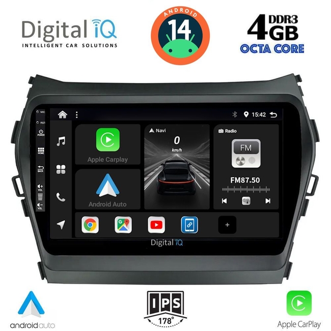 DIGITAL IQ BXF 6238_CPAA (9inc) MULTIMEDIA TABLET for HYUNDAI IX45 mod. 2013-2017