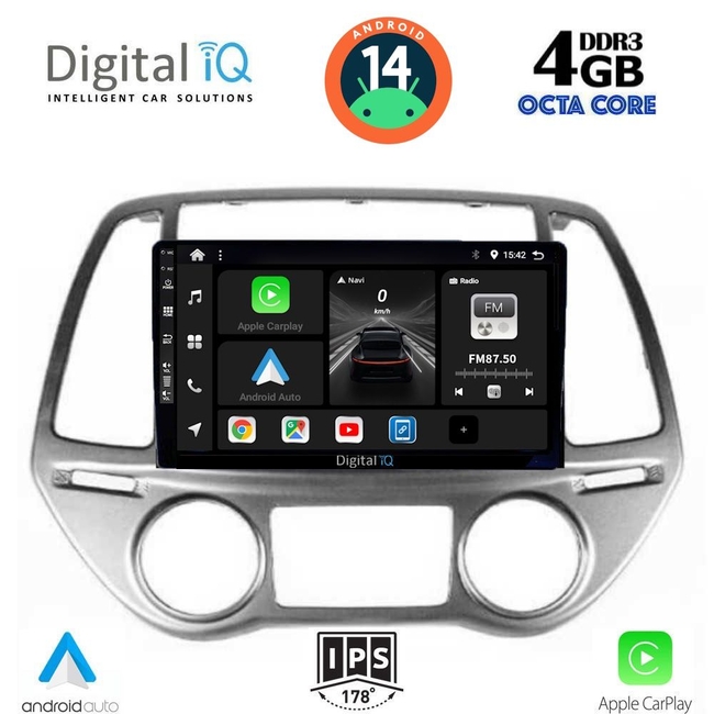 DIGITAL IQ BXF 6227_CPAA CLIMA (9inc) MULTIMEDIA TABLET for HYUNDAI i20 mod. 2008-2012