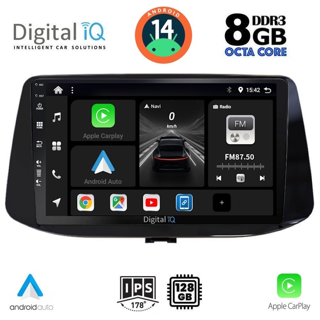DIGITAL IQ BXF 7233_CPAA (9inc) MULTIMEDIA TABLET for HYUNDAI i30 mod. 2018&gt;