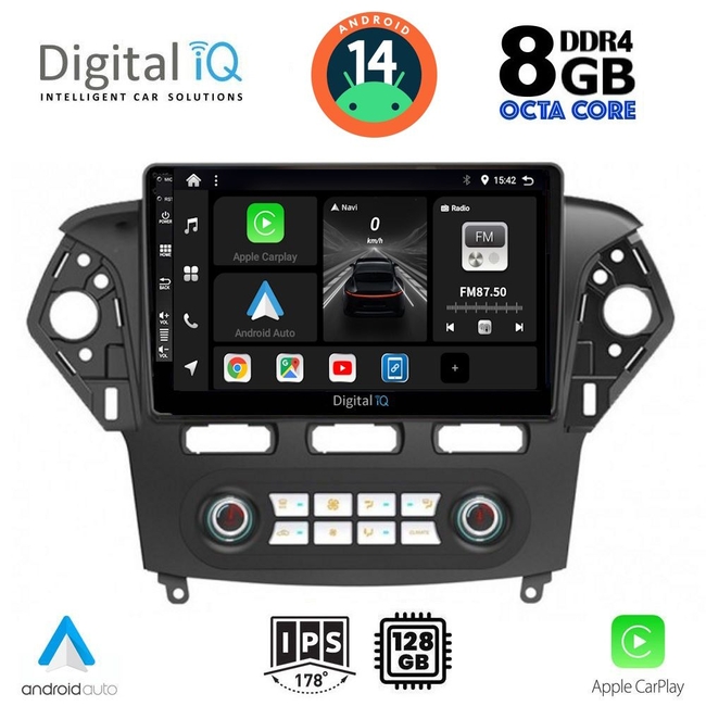 DIGITAL IQ BXF 7163_CPAA CLIMA (10inc) MULTIMEDIA TABLET for FORD MONDEO mod. 2011-2013