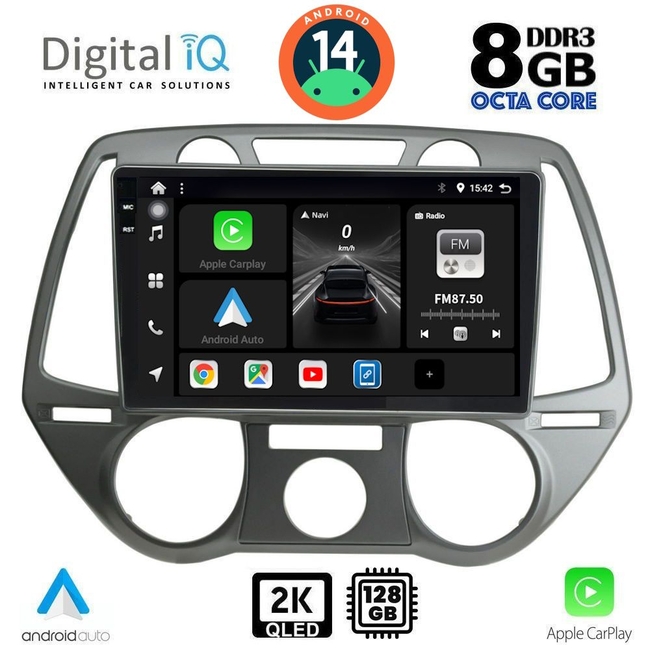 DIGITAL IQ BXF 8228_CPAA A/C (9inc) MULTIMEDIA TABLET for HYUNDAI i20 mod. 2008-2012