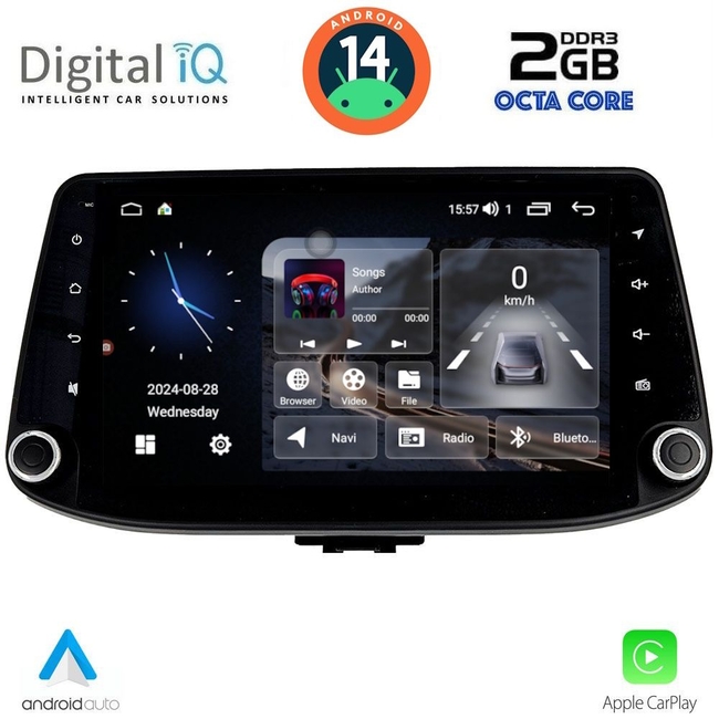 DIGITAL IQ MSF 327_CPA (9" DECK) MULTIMEDIA SYSTEM for HYUNDAI i30 mod. 2018>