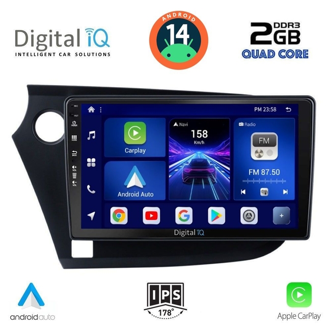 DIGITAL IQ BXC 3205_CPAA (9inc) MULTIMEDIA TABLET for HONDA INSIGHT mod. 2009-2014