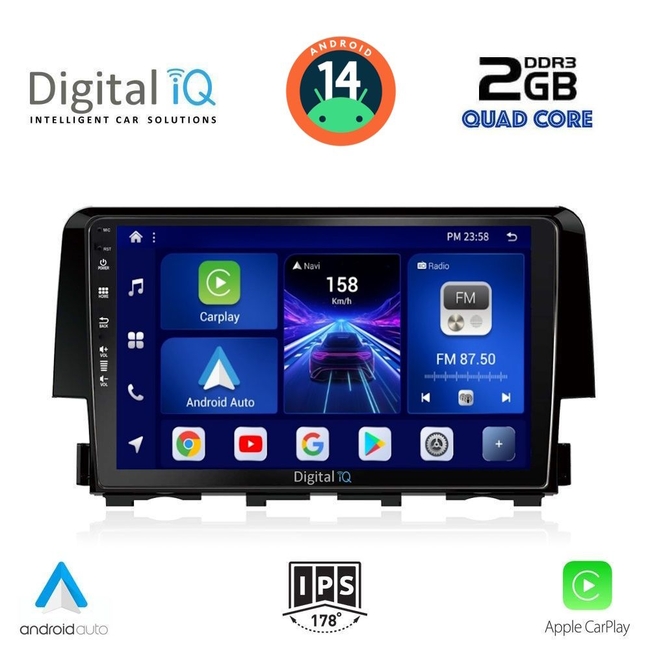 DIGITAL IQ BXC 3191_CPAA (9inc) MULTIMEDIA TABLET for HONDA CIVIC mod. 2016>