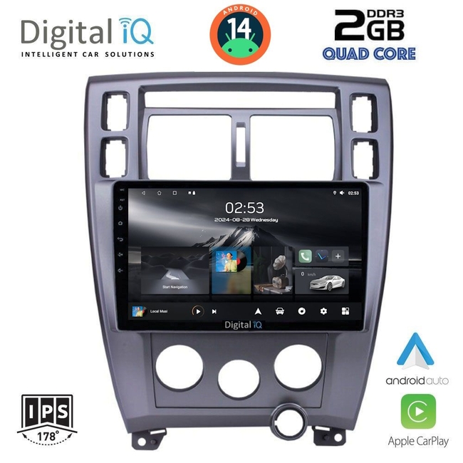 DIGITAL IQ RSB 1241_CPA (10inc) MULTIMEDIA TABLET for HYUNDAI TUSCON mod. 2004-2010
