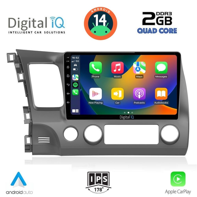 DIGITAL IQ RSB 1188_CPA (10inc) MULTIMEDIA TABLET for HONDA CIVIC 4D mod. 2006-2012