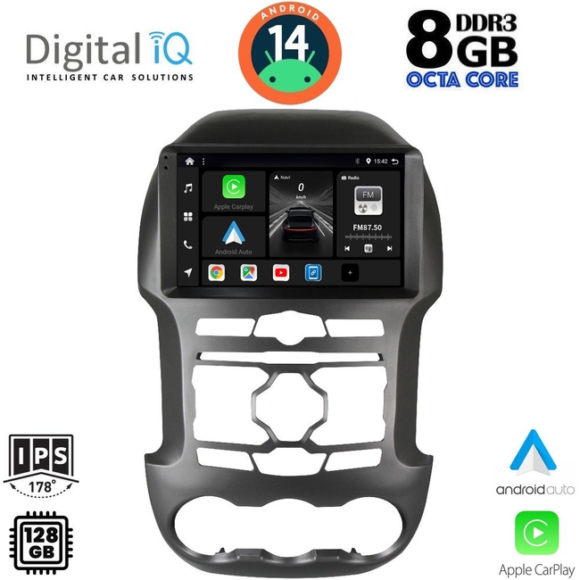 DIGITAL IQ BXF 7171S_CPAA (9inc) MULTIMEDIA TABLET for FORD RANGER mod. 2011-2015