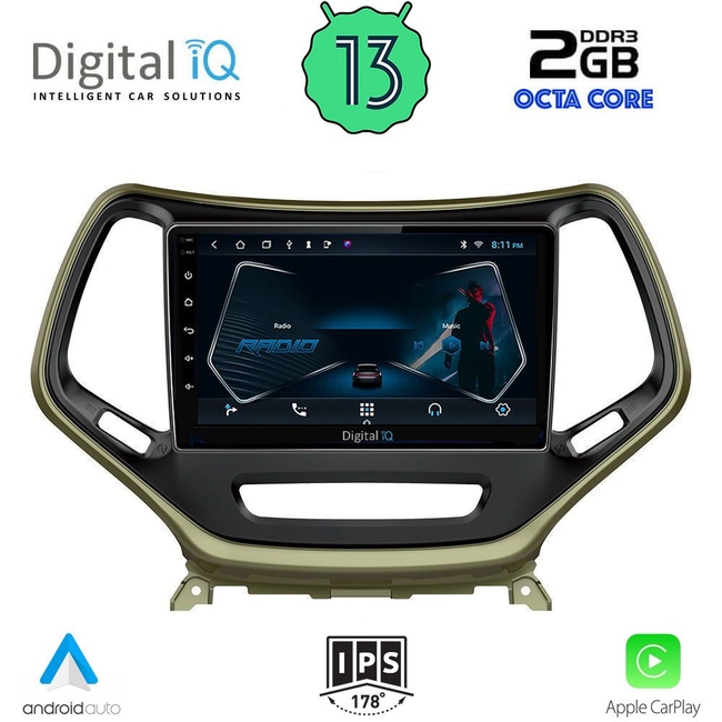 DIGITAL IQ RTC 5273_CPA (10inc) MULTIMEDIA TABLET for JEEP CHEROKEE mod. 2014>