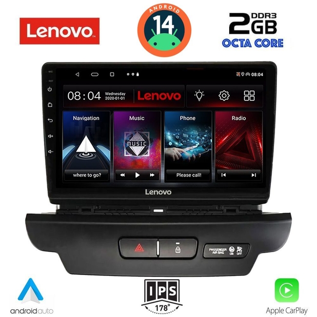 LENOVO LVF 5304_CPA (9inc) MULTIMEDIA TABLET for KIA CEED - XCEED mod. 2018-2022