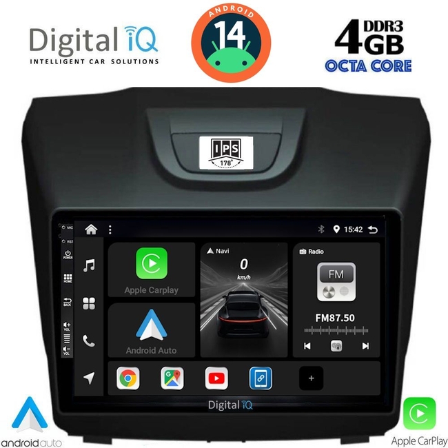 DIGITAL IQ BXF 6255_CPAA (9inc) MULTIMEDIA TABLET for ISUZU DMAX mod. 2012&gt;
