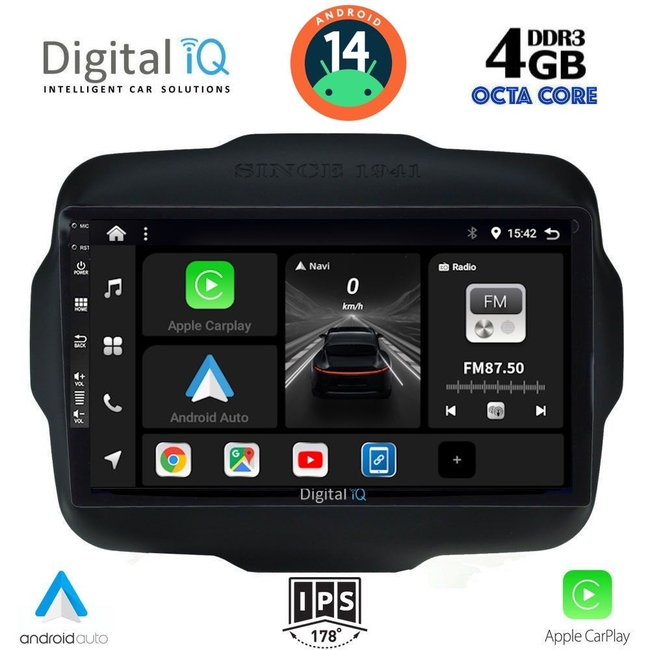 DIGITAL IQ BXF 6290_CPAA (9inc) MULTIMEDIA TABLET for JEEP RENEGADE  mod. 2014&gt;