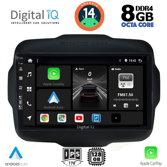 DIGITAL IQ BXF 7290_CPAA (9inc) MULTIMEDIA TABLET for JEEP RENEGADE  mod. 2014&gt;