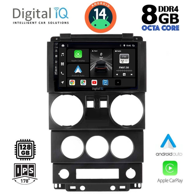DIGITAL IQ BXF 7293_CPAA (9inc) MULTIMEDIA TABLET for JEEP WRANGLER  mod. 2006-2011