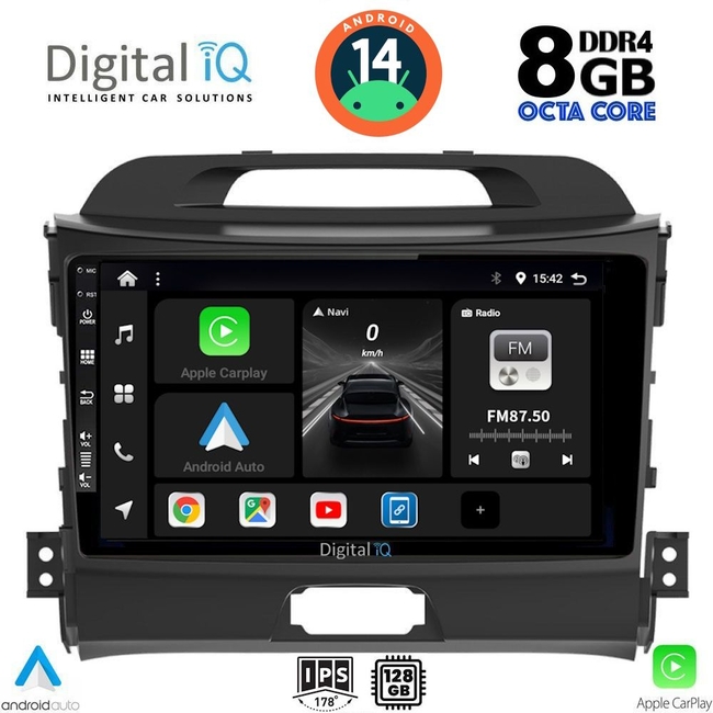 DIGITAL IQ BXF 7325_CPAA (9inc) MULTIMEDIA TABLET for KIA SPORTAGE mod. 2010-2015