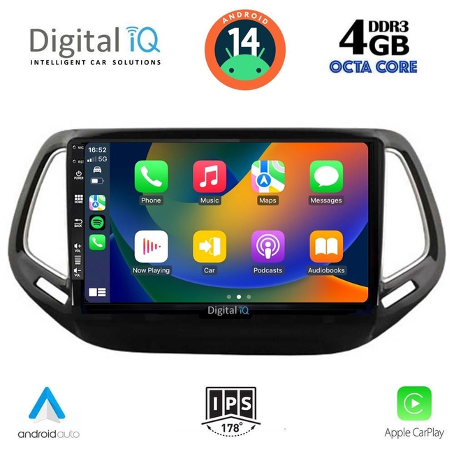 DIGITAL IQ BXF 6278_CPAA (10inc) MULTIMEDIA TABLET for JEEP COMPASS mod. 2016-2021
