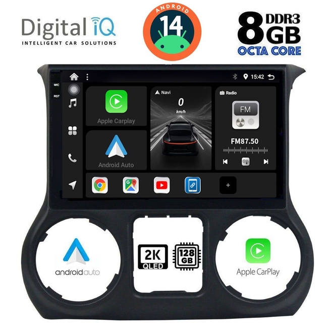 DIGITAL IQ BXF 8295_CPAA (10inc) MULTIMEDIA TABLET for JEEP WRANGLER  mod. 2011-2014