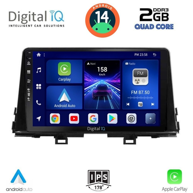 DIGITAL IQ BXC 3310_CPAA (9inc) MULTIMEDIA TABLET for KIA PICANTO mod. 2021>