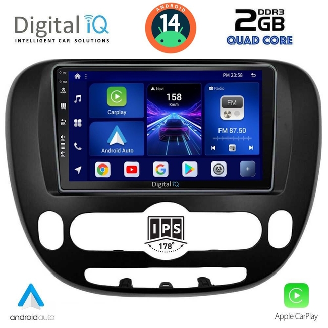 DIGITAL IQ BXC 3321_CPAA (9inc) MULTIMEDIA TABLET for KIA SOUL mod. 2014>