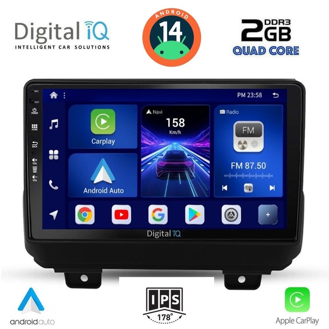 DIGITAL IQ BXC 3298_CPAA (9inc) MULTIMEDIA TABLET for JEEP WRANGLER mod. 2018&gt;
