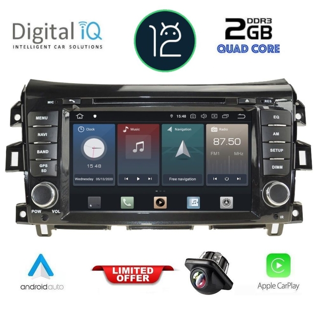 DIGITAL IQ X416_GPS (7”_DVD) MULTIMEDIA SYSTEM for NISSAN NAVARA mod. 2016>