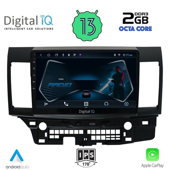 DIGITAL IQ RTC 5434_CPA (10inc) MULTIMEDIA TABLET for MITSUBISHI LANCER mod. 2008&gt;