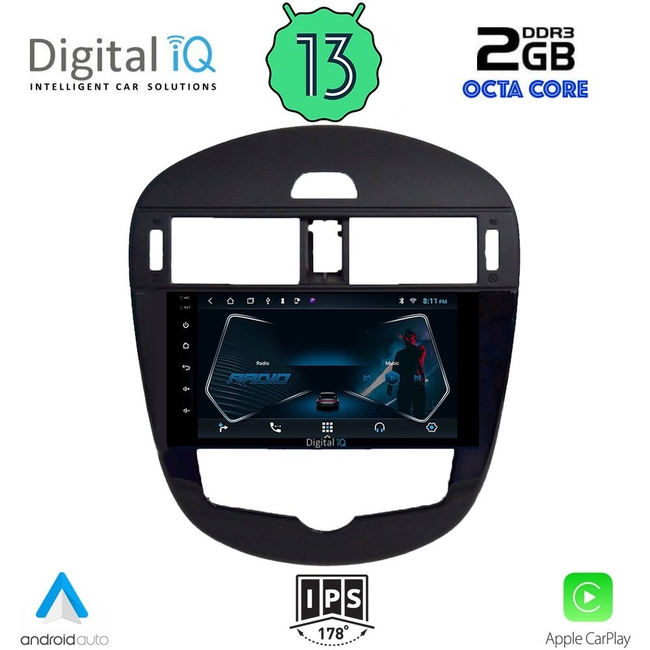 DIGITAL IQ RTC 5470_CPA CLIMA (9inc) MULTIMEDIA TABLET for NISSAN PULSAR mod. 2014&gt;