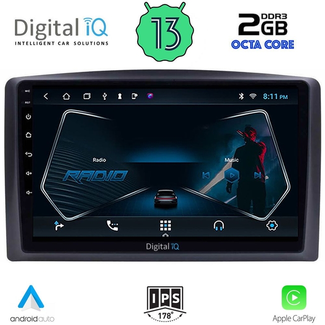DIGITAL IQ RTC 5421_CPA (10inc) MULTIMEDIA TABLET for MERCEDES VITO – VIANO  (W447) mod. 2015-2022
