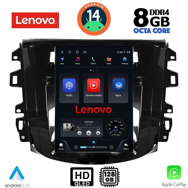 LENOVO SSW 10856_CPA TESLA STYLE for NISSAN NAVARA mod. 2018&gt;