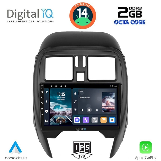 DIGITAL IQ RTG 4451_CPA (SQUARE) (9inc) MULTIMEDIA TABLET for NISSAN MICRA mod. 2014-2017