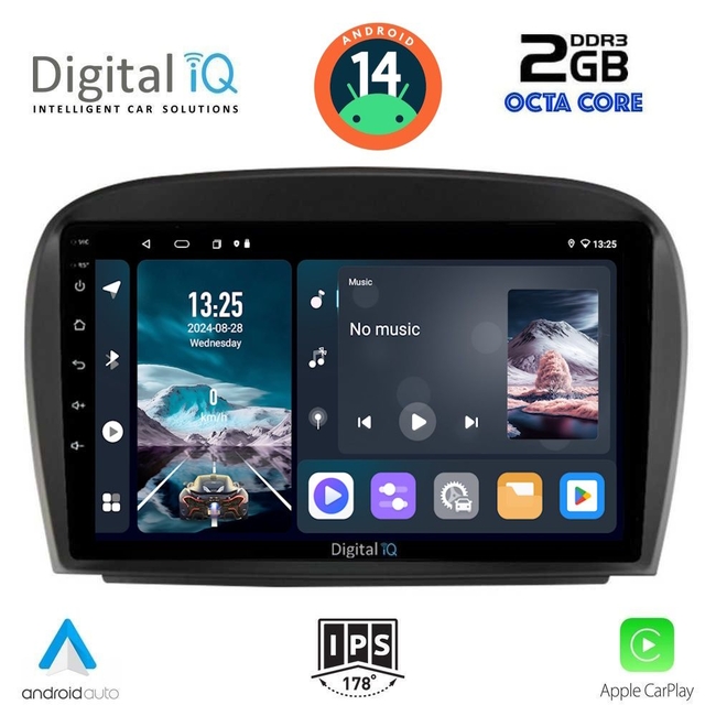 DIGITAL IQ RTG 4427_CPA (9inc) MULTIMEDIA TABLET for MERCEDES SL (R230) FACELIFT mod. 2006-2012