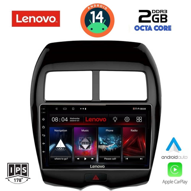 LENOVO LVF 5430_CPA (10inc) MULTIMEDIA TABLET for MITSUBISHI ASX mod. 2009&gt; - PEUGEOT 4008 mod. 2012-2018
