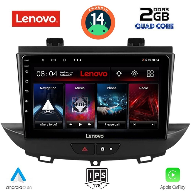 LENOVO LVD 2490_CPA (9inc) MULTIMEDIA TABLET for OPEL CROSSLAND – GRANDLAND mod. 2017&gt;
