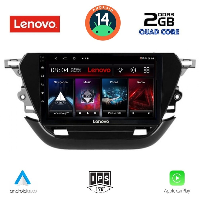 LENOVO LVD 2487_CPA (9inc) MULTIMEDIA TABLET for OPEL CORSA F mod. 2021&gt;